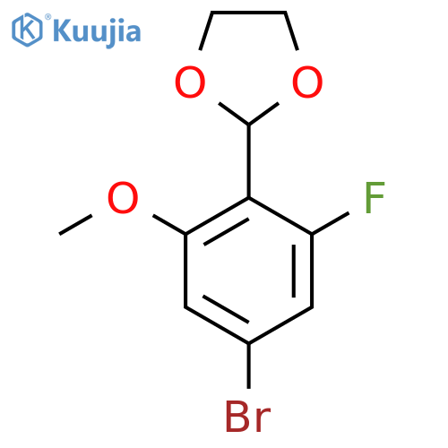 2-(4-Bromo-2-fluoro-6-methoxyphenyl)-1,3-dioxolane structure