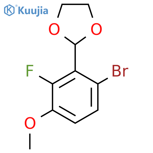 2-(2-Bromo-6-fluoro-5-methoxyphenyl)-1,3-dioxolane structure