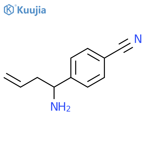 Benzonitrile, 4-(1-amino-3-butenyl)- structure