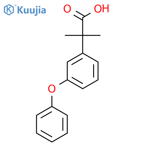 2-Methyl-2-(3-phenoxyphenyl)propanoic Acid structure