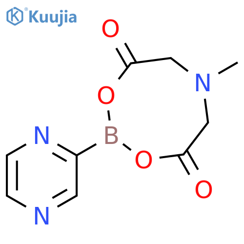 6-methyl-2-(pyrazin-2-yl)-1,3,6,2-dioxazaborocane-4,8-dione structure