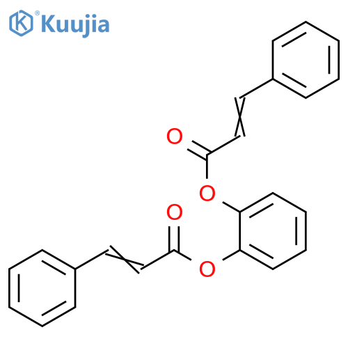 2-Propenoic acid, 3-phenyl-, 1,2-phenylene ester structure
