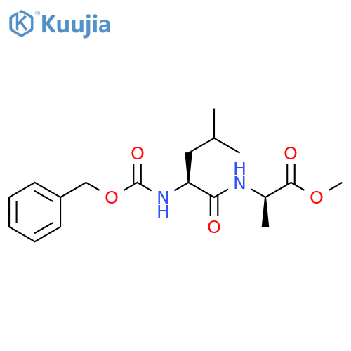 D-Alanine, N-[N-[(phenylmethoxy)carbonyl]-L-leucyl]-, methyl ester (9CI) structure