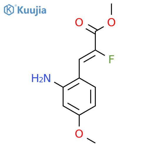 methyl (2Z)-3-(2-amino-4-methoxyphenyl)-2-fluoroprop-2-enoate structure