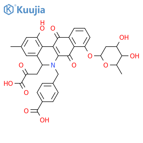 Jadomycin acetate 4-AMBA; Homologue (R = -CH2COCOOH) structure