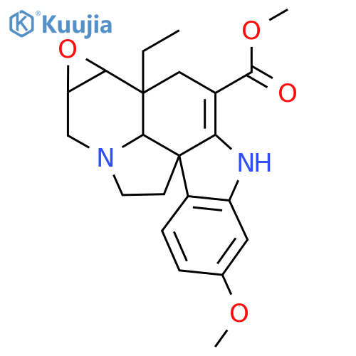 Methyl 16-methoxy-2,3-didehydro-6,7-epoxyaspidospermidine-3-carboxylate structure