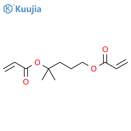 2-Propenoic acid, 1,1'-(1,1-dimethyl-1,4-butanediyl) ester structure