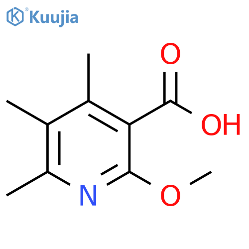 2-methoxy-4,5,6-trimethylpyridine-3-carboxylic acid structure