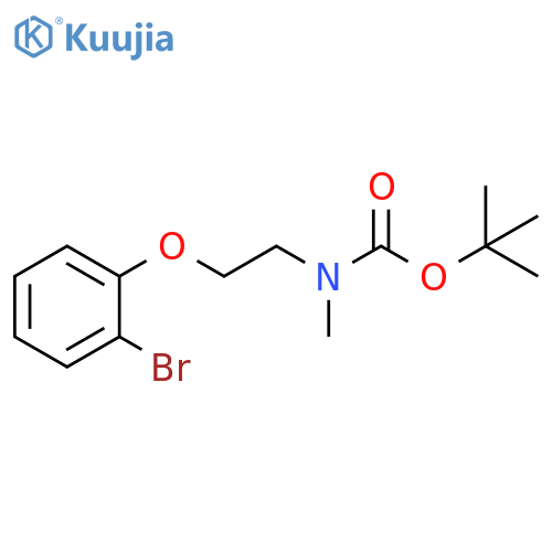tert-butyl N-[2-(2-bromophenoxy)ethyl]-N-methylcarbamate structure