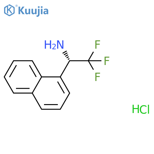 (S)-2,2,2-Trifluoro-1-(naphthalen-1-yl)ethanamine hydrochloride structure