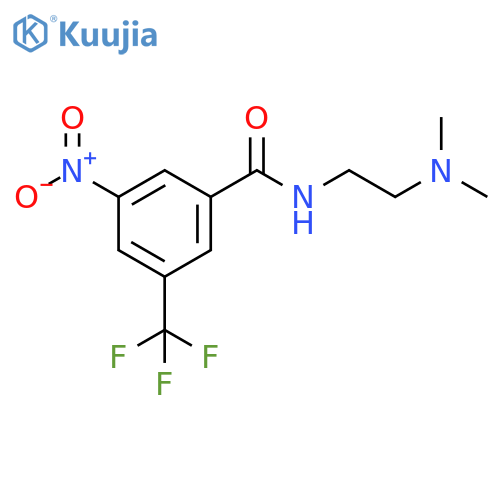 N-(2-(dimethylamino)ethyl)-3-nitro-5-(trifluoromethyl)benzamide structure