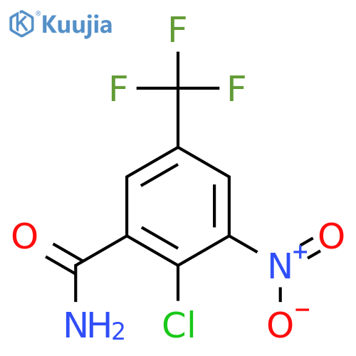 2-Chloro-3-nitro-5-(trifluoromethyl)benzamide structure