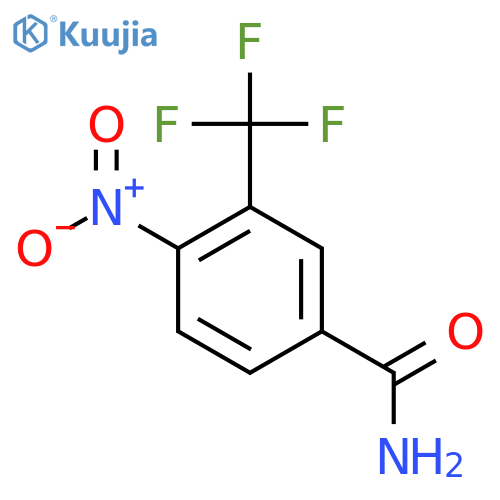 4-Nitro-3-(trifluoromethyl)benzamide structure