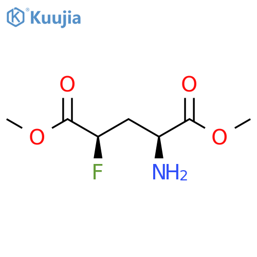 1,5-dimethyl (2S,4R)-2-amino-4-fluoropentanedioate structure