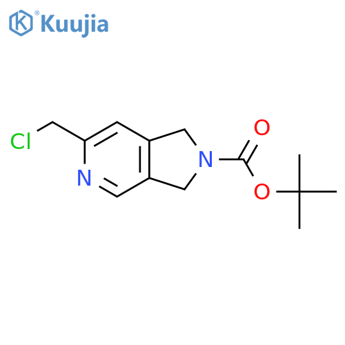 tert-butyl 6-(chloromethyl)-1,3-dihydropyrrolo[3,4-c]pyridine-2-carboxylate structure