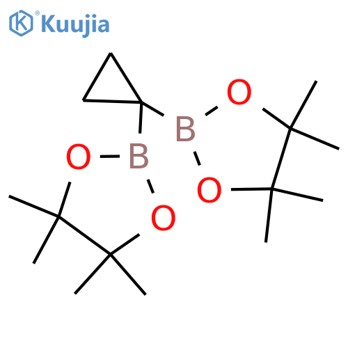 2,2'-(Cyclopropane-1,1-diyl)bis(4,4,5,5-tetramethyl-1,3,2-dioxaborolane) structure
