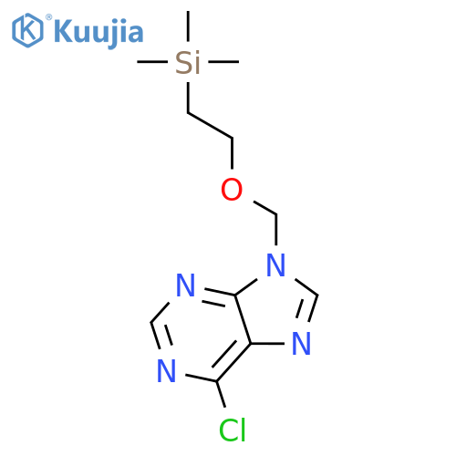 9H-Purine, 6-chloro-9-[[2-(trimethylsilyl)ethoxy]methyl]- structure