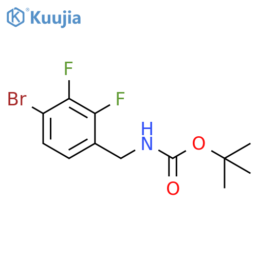 tert-butyl N-(4-bromo-2,3-difluorophenyl)methylcarbamate structure