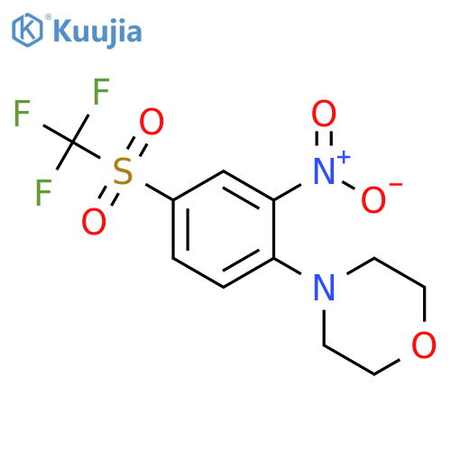 Morpholine, 4-[2-nitro-4-[(trifluoromethyl)sulfonyl]phenyl]- structure