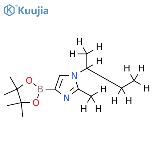 [1-(sec-Butyl)-2-methyl-d12]-imidazole-4-boronic acid pinacol ester structure
