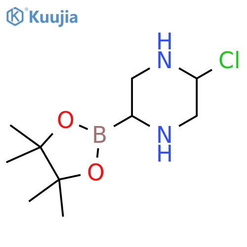 5-Chloropiperazine-2-boronic acid pinacol ester structure