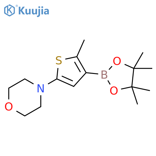2-Methyl-5-(morpholino)thiophene-3-boronic acid pinacol ester structure
