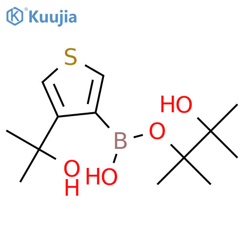 4-(1-Hydroxy-1-methylethyl)thiophene-3-boronic acid pinacol ester structure