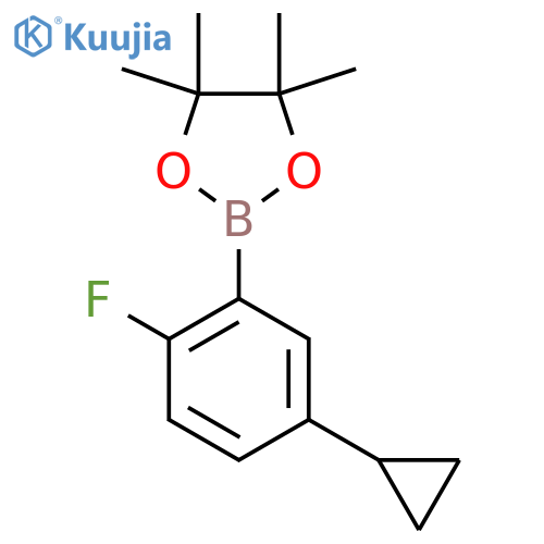 2-(5-Cyclopropyl-2-fluorophenyl)-4,4,5,5-tetramethyl-1,3,2-dioxaborolane structure
