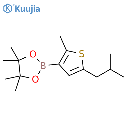 2-Methyl-5-(iso-butyl)thiophene-3-boronic acid pinacol ester structure