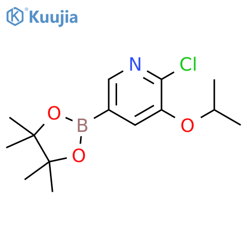 6-Chloro-5-(iso-propoxy)pyridine-3-boronic acid pinacol ester structure