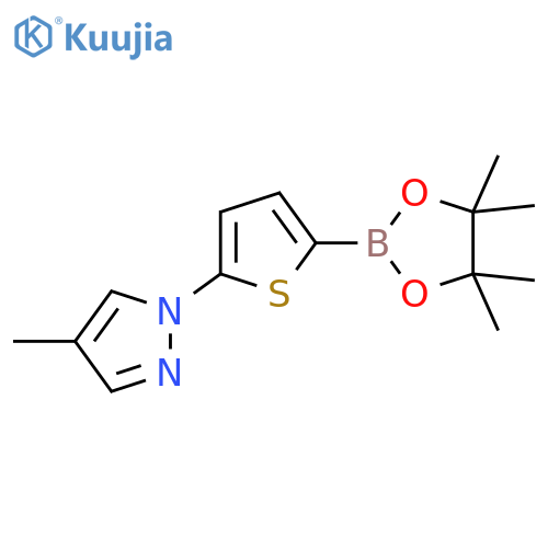 5-(4-Methyl-1H-Pyrazol-1-yl)thiophene-2-boronic acid pinacol ester structure