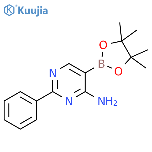 4-Amino-2-phenylpyrimidine-5-boronic acid pinacol ester structure