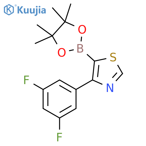 4-(3,5-Difluorophenyl)thiazole-5-boronic acid pinacol ester structure