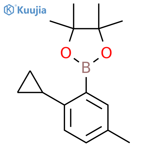 2-(2-Cyclopropyl-5-methylphenyl)-4,4,5,5-tetramethyl-1,3,2-dioxaborolane structure