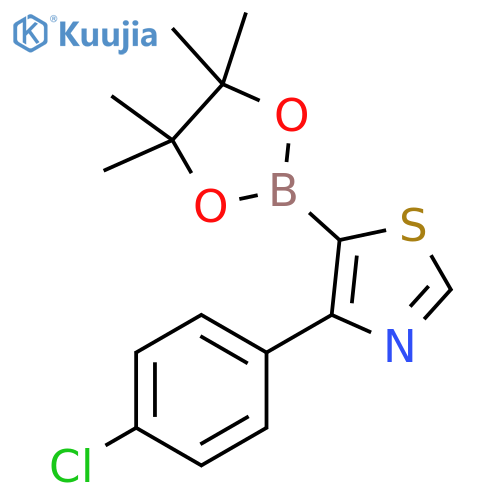 4-(4-Chlorophenyl)thiazole-5-boronic acid pinacol ester structure