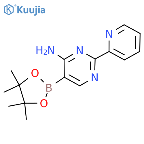 4-Amino-2-(pyridin-2-yl)pyrimidine-5-boronic acid pinacol ester structure