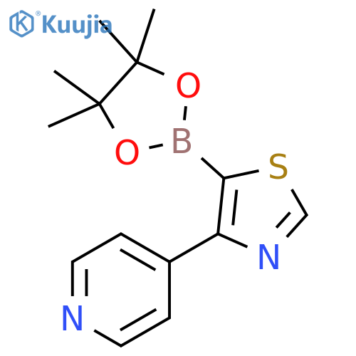 4-(4-Pyridyl)thiazole-5-boronic acid pinacol ester structure