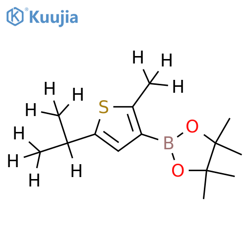 [2-Methyl-5-(iso-propyl)-d10]-thiophene-3-boronic acid pinacol ester structure