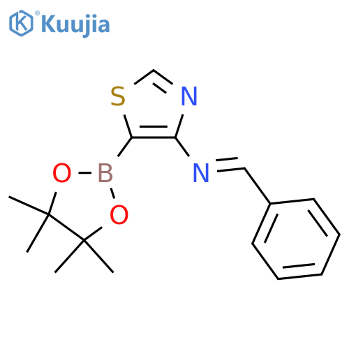 4-(N-Phenylmethylene)thiazole-5-boronic acid pinacol ester structure