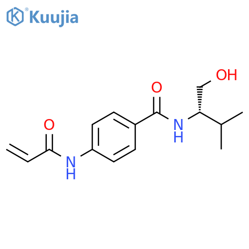 N-(2S)-1-hydroxy-3-methylbutan-2-yl-4-(prop-2-enamido)benzamide structure