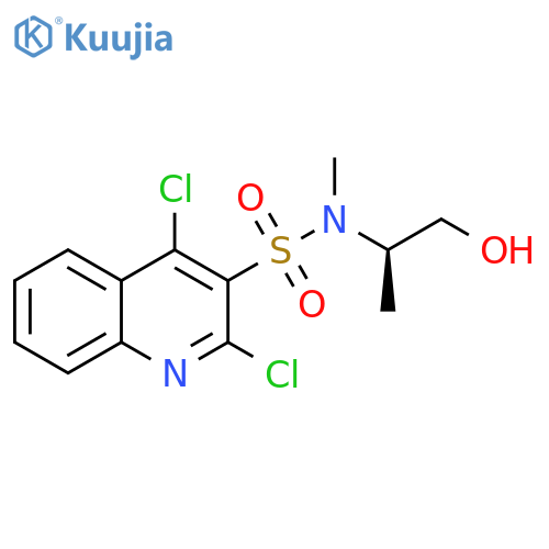 2,4-Dichloro-N-[(1R)-2-hydroxy-1-methylethyl]-N-methyl-3-quinolinesulfonamide structure