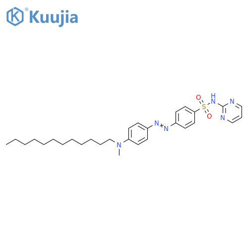 Benzenesulfonamide,4-[[4-(dodecylmethylamino)phenyl]azo]-N-2-pyrimidinyl- structure
