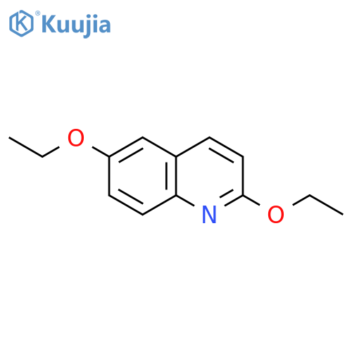 Quinoline,2,6-diethoxy- structure