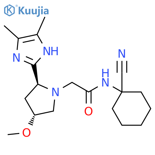 (2S,4R)-N-(1-Cyanocyclohexyl)-2-(4,5-dimethyl-1H-imidazol-2-yl)-4-methoxy-1-pyrrolidineacetamide structure