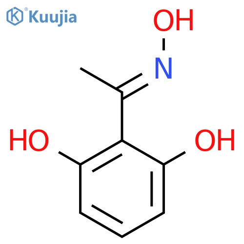 (E)-1-(2,6-Dihydroxyphenyl)ethanone oxime structure