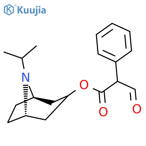 Benzeneacetic acid, a-formyl-,(3-endo)-8-(1-methylethyl)-8-azabicyclo[3.2.1]oct-3-yl ester structure