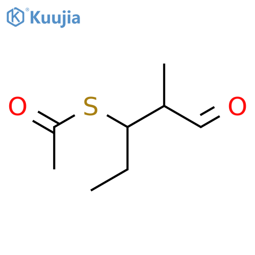 Ethanethioic acid, S-(1-ethyl-2-methyl-3-oxopropyl) ester structure