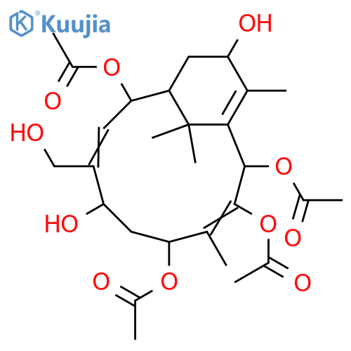 3,8-Seco-3,8,11-taxatriene-2,5,7,9,10,13,20-heptol; (2α,3E,5α,7β,8E,10β,13α)-form, 2,7,9,10-Tetra-Ac structure