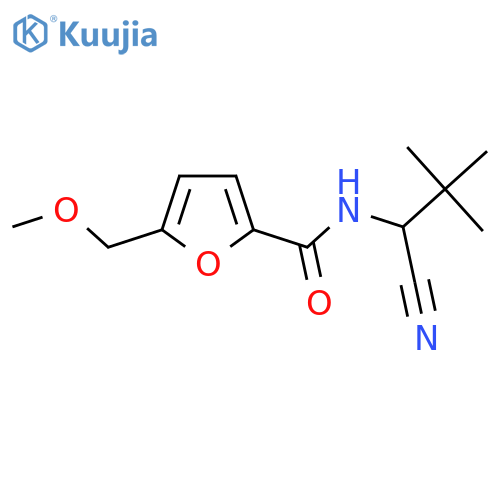 N-(1-Cyano-2,2-dimethylpropyl)-5-(methoxymethyl)furan-2-carboxamide structure