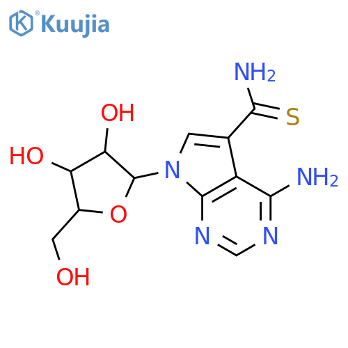 7H-Pyrrolo[2,3-d]pyrimidine-5-carbothioamide,4-amino-7-b-D-ribofuranosyl- structure